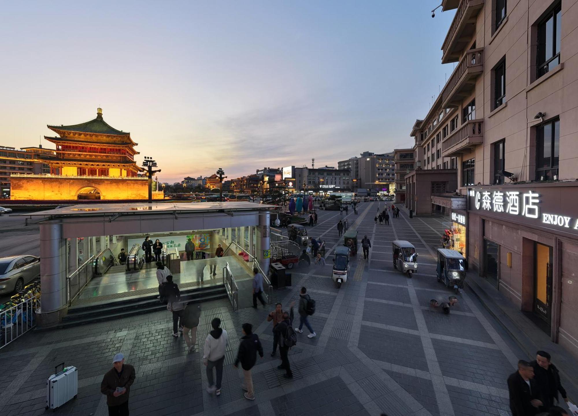 Center Hotel Xi'An Bell Tower Ngoại thất bức ảnh
